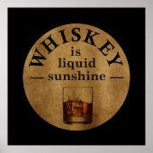 ウイスキー引用文おもしろい飲みことわざ ポスター (正面)