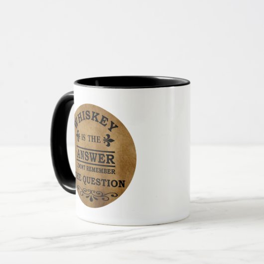 ウイスキー引用文おもしろい飲みことわざ マグカップ (正面左)
