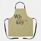 ウイスキー引用文おもしろい飲み酒ことわざ エプロン (正面)