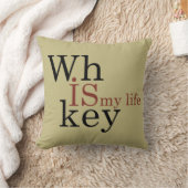 ウイスキー引用文おもしろい飲み酒ことわざ クッション (ブランケット)