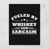 ウイスキー引用文おもしろい飲み酒ことわざ シーズンポストカード (正面)