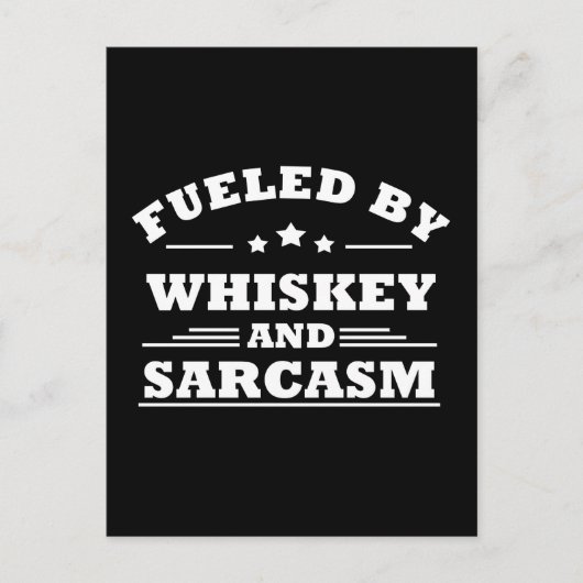 ウイスキー引用文おもしろい飲み酒ことわざ シーズンポストカード (正面)