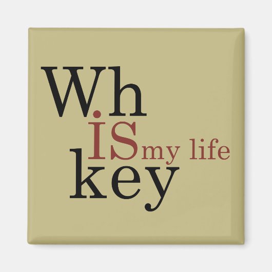 ウイスキー引用文おもしろい飲み酒ことわざ マグネット (正面)