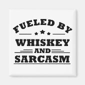 ウイスキー引用文おもしろい飲み酒ことわざ マグネット (正面)