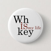 ウイスキー引用文おもしろい飲み酒ことわざ 缶バッジ (正面)