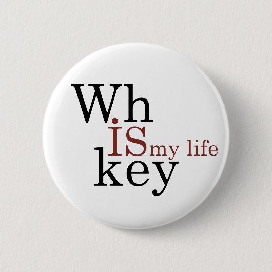 ウイスキー引用文おもしろい飲み酒ことわざ 缶バッジ (正面)