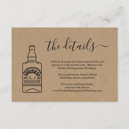 ウイスキー情報詳細同封カード エンクロージャーカード (正面)