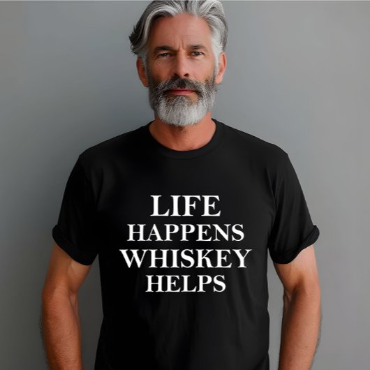 ウイスキー救済おもしろいアルコールことわざ Tシャツ