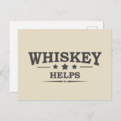ウイスキー救済のアルコールことわざ シーズンポストカード (正面/裏面)