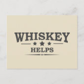 ウイスキー救済のアルコールことわざ シーズンポストカード (正面)