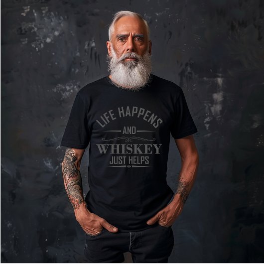 ウイスキー救済のアルコールことわざ Tシャツ