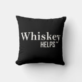 ウイスキー救済のアルコール引用文 クッション (正面)