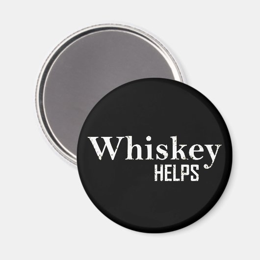 ウイスキー救済のアルコール引用文 マグネット (正面/裏面)