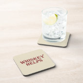 ウイスキー救済アルコおもしろいールことわざウィスキー引用文 コースター (右側)
