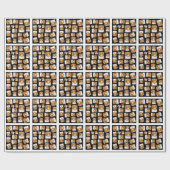 ウイスキー柄 ラッピングペーパー (フラット)