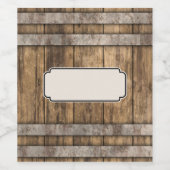 ウイスキー樽製品ラベル ワインラベル (シングルラベル)