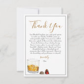 ウイスキー水彩チョコレートトリュフ誕生日 サンキューカード (正面)