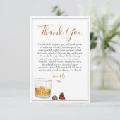 ウイスキー水彩チョコレートトリュフ誕生日 サンキューカード (スタンド正面)