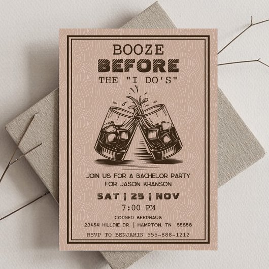 ウイスキー独身パーティー 招待状