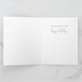 ウイスキー素晴らし誕生日折りグリーティングカード カード (内部)