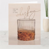 ウイスキー素晴らし誕生日折りグリーティングカード カード (正面)