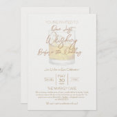 ウイスキー結婚バチュラーパーティ招待状 招待状 (正面/裏面)