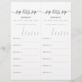 ウイスキー試飲評価スコアカード レターヘッド