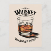 ウイスキー誕生日カード誕生日カードパパ ポストカード (正面)