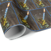 ウイスキー誕生日蝋燭 ラッピングペーパー (ロールコーナー)