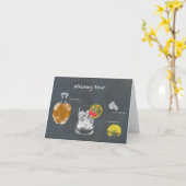 ウイスキー酸 カード (黄色い花)