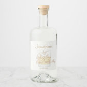 ウイスキー ウェディング バチェラーパーティ リキュールボトルラベル (正面)