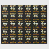 ウイスキー・グラス・バーボンの飲み方 ラッピングペーパー (フラット)