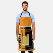 ウイスキー・サワーカクテル エプロン (着用した状態)