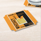 ウイスキー・サワーカクテル ペーパーコースター (アングル)