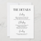 ウイスキー シガーの独身パーティー 招待状 (裏面)