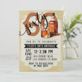 ウイスキー&シガー60th誕生日招待状 招待状 (スタンド正面)