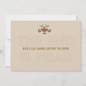 ウイスキー&シガー グルーム バチェラーパーティー ご招待 招待状 (正面)