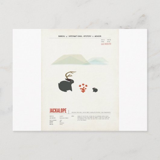 ウイスキー・ジャッカロープ ポストカード (正面)