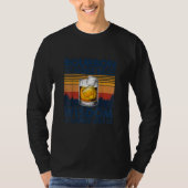 ウイスキー・バーボンが知恵を出す来こと Tシャツ (正面)