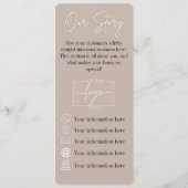 ウイスキー | ボホの花 | メニュー (裏面)