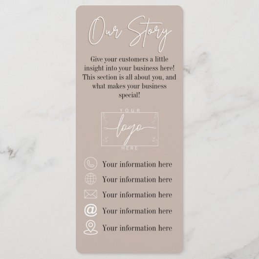 ウイスキー | ボホの花 | メニュー (裏面)