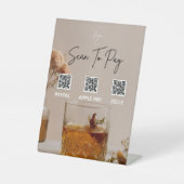 ウイスキー | ボホの花 | QRコード | 支払い記号 台座サイン (正面)