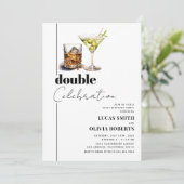 ウイスキー&マティーニ 大人の共同誕生日パーティー 招待状 (スタンド正面)