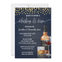 ウイスキー&ワインの試飲パーティードリンク夜