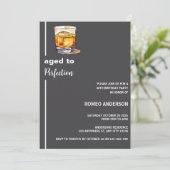ウイスキー ワイン 誕生日 招待状 (スタンド正面)
