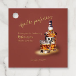 ウイスキー Aged to Perfection 男性の50歳の誕生日 フェイバータグ