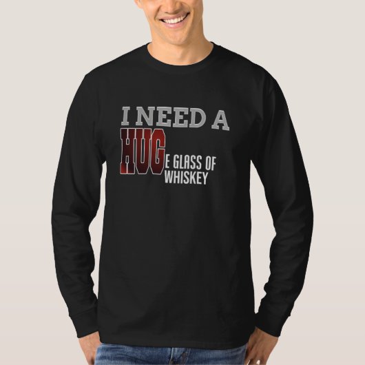 ウイスキーTシャツのバーを一杯おもしろい Tシャツ (正面)