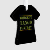 ウイスキーTANGO FOXTROT WTF オーナメント (正面)