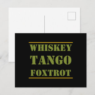ウイスキーTANGO FOXTROT WTF ポストカード