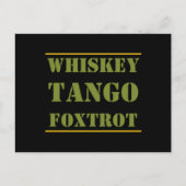 ウイスキーTANGO FOXTROT WTF ポストカード (正面)